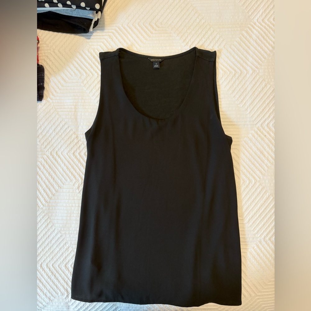 Ann Taylor Classic Black Tank Top
